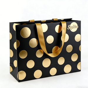 Custom Logo Printed Heavy-Duty Kraft <b>Paper</b> Tote <b>Bags</b> with Reinforced Bottom for Grocery & Retail Packaging - Product Image 3