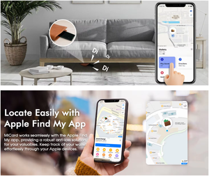 Monedero Tracker MFi certificado Air Smart Tag Card FindMy Mini dispositivo de seguimiento GPS equipaje cartera bicicleta clave localizador tarjeta antipérdida - Product Image 4