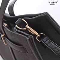 DEJURIOR Sac fourre-tout 2-en-1 multicolore avec fermoir, sac à main de luxe de marque de créateur pour femme, motif litchi en PU, ensemble de sacs à main pour dames