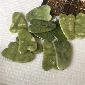 Grattoir facial en jade pour la relaxation des muscles du visage, le lifting de la peau, le massage du visage, le Gua Sha - Product Image 3