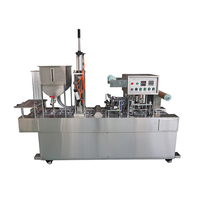 Machine automatique de remplissage et de scellage de gobelets pour yaourt, gelée, lait, glace, miel et liquides (huile) - Bon prix