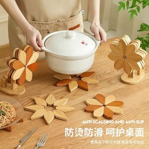 Soporte de Madera para Teléfono con Base Giratoria para Escritorio, Soporte Multifuncional para Palillos - Product Image 4