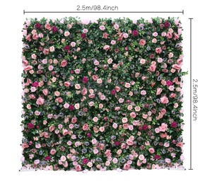 Mur de fleurs artificielles 3D en soie mélangée, fait main sur mesure, pour décoration de mariage en extérieur et de fête du Nouvel An, accessoires <span class=keywords><strong>photo</strong></span> - Product Image 3