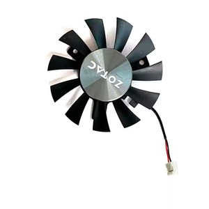 Ventilateur GPU 65MM 2PIN DC 12V 0.35A GA71S2H adapté pour ZOTAC GeForce GTX1050 <span class=keywords><strong>GTX</strong></span> <span class=keywords><strong>1050</strong></span> <span class=keywords><strong>Ti</strong></span> <span class=keywords><strong>OC</strong></span> 4GB GDDR5 GTX1660 1650 1660S - Product Image 2