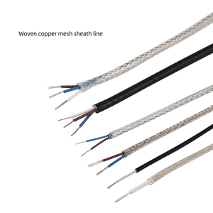 Fil électronique gris clair 3x 0.2mm ² FEP 180 °C <span class=keywords><strong>gaine</strong></span> tressée en cuivre résistant à la température 180 °C câblage d'équipement électronique - Product Image 3