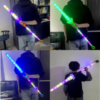 Jouet Trident pour Enfants Détachable Lumineux et Musical, Pistolet Neptune Unisexe, Épée Lumineuse à Assembler - Plastique