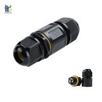 Conector Eléctrico Impermeable IP68 de 2 Pines, de Nailon y Cobre, para Paneles Solares, Iluminación LED, Aplicaciones Marinas y Exteriores