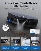 Robot Vacuum Cleaner Ecovacs Resmi X12 Pro Omni Cyclone Baru Segel, Kontrol via Aplikasi, Daya Hisap Tinggi 22000Pa, Nirkabel, untuk Hotel