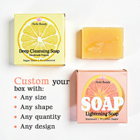 Emballage de savon avec logo imprimé personnalisé, finition brillante/mate, laminage UV, boîte pour cosmétiques, savons, cadeaux, expédition