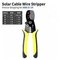 Kit de pinces à sertir pour câbles solaires, outil de sertissage pour systèmes d'énergie solaire, ensembles de pinces à sertir pour connecteurs PV pour câbles solaires