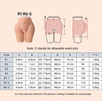 N Seamless Open-Crotch Silicone Fake Buttocks Hip Enhancer Push-Up Fake Ass Gadget Cross-Dressing Pants Shemale