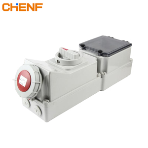 CHENF Fabrication Fournisseur 16A 32A 4P Étanche IP67 Interverrouillage Mécanique Industriel Din Standard Installer Rail De Guidage Prise - Product Image 1