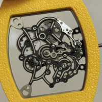 Hochwertige 055 Mechanische Uhr mit Maßgefertigtem Weinfass-Hohldesign für Business und Freizeit Herren-Armbanduhr