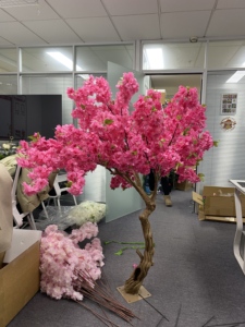 D315 Albero di Ciliegio Artificiale <span class=keywords><strong>Rosa</strong></span> e Bianco Personalizzato, Ultima Novità Virale su TikTok per Decorazioni Interne - Product Image 5