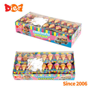 Vente en gros OEM marque privée personnalisée bonbons collations exotiques forme crème glacée tasse à biscuits au chocolat confiture de chocolat halal jouets de bonbons pour enfants - Product Image 2