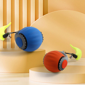 Novo Brinquedo para Cães Bola de Brincar com Gatos Sino Cauda Rolante Bola de Silicone Elástica Brinquedo Inteligente para Gato e Cão Brinquedo Interativo Elétrico para Animais de Estimação - Product Image 3