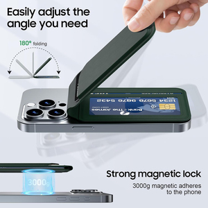 Cartera Magnética con Espejo Plegable y Espejo Integrado Compatible con la Serie <span class=keywords><strong>Apple</strong></span> iPhone (Imanes N52) - Product Image 3