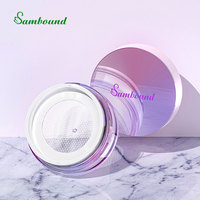 Récipients de poudre libre vides personnalisés pour poudre corporelle bocaux en plastique de grand diamètre de 70mm usines d'emballage de cosmétiques