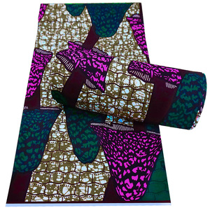 ผ้าพิมพ์ลายแอฟริกันคุณภาพสูงแบบใหม่ลดราคา ผ้าฝ้าย 100% ลายบาติกดัตช์ ไนจีเรีย สำหรับเด็กผู้ชาย ชุดซูชิงและผ้าคาดเอว - Product Image 5