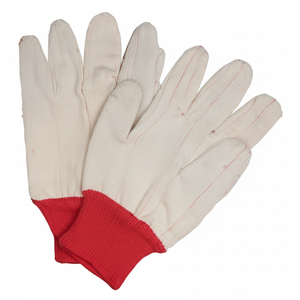Gants tricotés en coton blanc léger d'usine Gants de construction en coton multicolore noir - Product Image 1