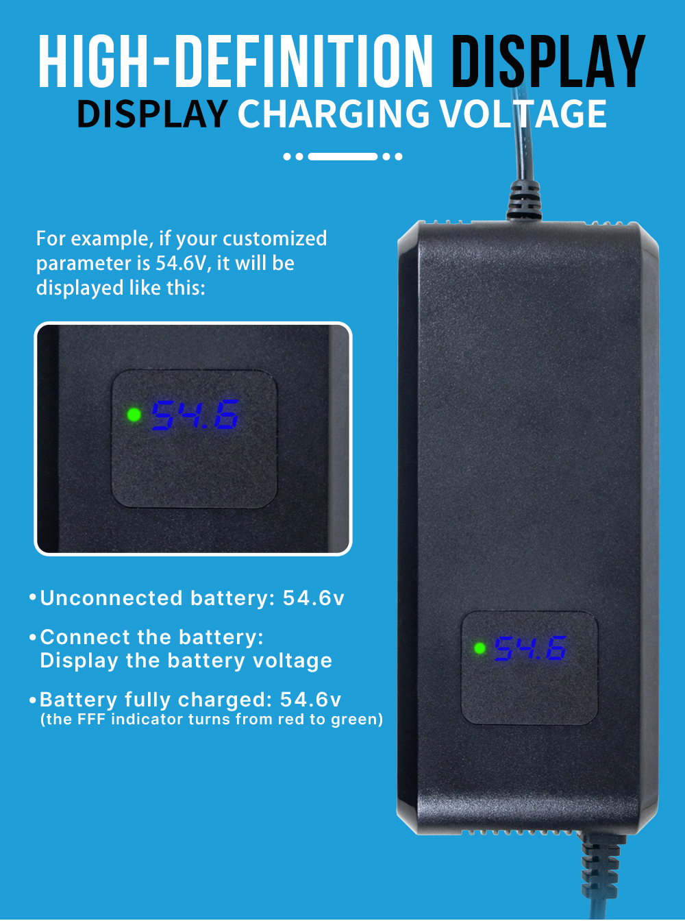 YZ270 16.8V 10A DC Electric Port Adapter Charger 100-240V Input
