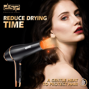Secador de Pelo DSP 220V con Motor de Corriente Continua de Alta Velocidad, Negro y Rojo, para Uso en Salón y Hogar - Product Image 2