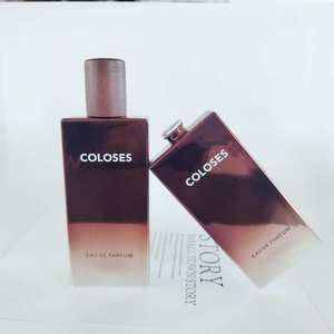 Botella de Perfume de Vidrio Cuadrada de Lujo de Alta Calidad de 50 ml con Degradado y Tapa - Product Image 1