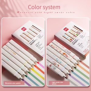 Deli S743 fluorescente nota número rotulador color claro multicolor cabeza suave color pluma gran capacidad protección ocular clave <span class=keywords><strong>Fluor</strong></span> buena calidad - Product Image 4