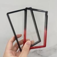 Protection de carte gradée en TPU avec panneau arrière transparent à paillettes et dégradé de couleurs, protection antichoc B G S avec plaque de panneau arrière