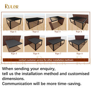 Pergola d'angle motorisée <span class=keywords><strong>en</strong></span> aluminium robuste 4x4 <span class=keywords><strong>4x6</strong></span> avec toit à lamelles <span class=keywords><strong>en</strong></span> aluminium pour extérieur - Product Image 2