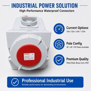 CHENF Produttore e Fornitore di Spine Elettriche Industriali 16A 32A 4P Impermeabili IP67 con Interblocco Meccanico, Installazione Standard DIN - Product Image 4