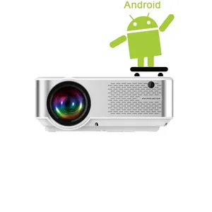 Cheerlux 720p android 6,0 teléfono inteligente proyector 3000 lúmenes proyector wifi teléfono móvil LCD proyector