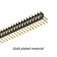 Conector de Cabezal de Pines Macho SMT de Doble Fila y Paso de 2.54 mm para Aplicaciones de PCB, Certificado RoHS