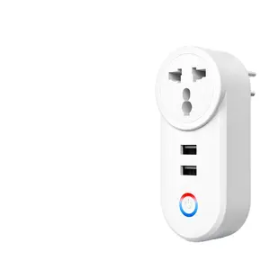 ZA Standard Universal Plug Smart Home Tuya Wifi Smart with USB Universal Wifi Power Wall Plugs Socket