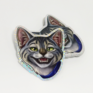Pegatinas Holográficas de Animales de Dibujos Animados, Decoración Infantil, Personalizadas de Fábrica, OEM, Venta al Por Mayor, Lindas Pegatinas Holográficas de Arcoíris - Product Image 6