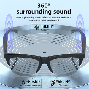 Gafas de sol inteligentes F02 con auriculares de carga rápida, antiluz azul e impermeables - Product Image 5