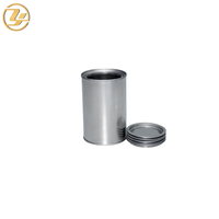 Bidon rond en fer blanc vide de 500 ml avec couvercle, boîte métallique pour emballage chimique et industriel, personnalisable