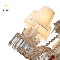 Lustre en cristal de luxe de style français, lampe suspendue décorative à LED, installation au plafond, maison, villa, maison, approvisionnement ODM