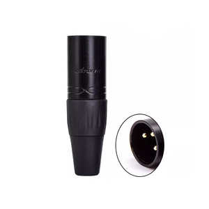 ROXTONE RX3MP-<span class=keywords><strong>BG</strong></span> XLR mâle 3 pôles Coque noire Contacts plaqués or Connecteur XLR 3 broches - Product Image 2