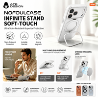 Coque ATB pour iPhone 17 18 Pro Max, étui de protection magnétique personnalisé avec support rotatif en métal, Fundas Para Celulares pour iPhone 18