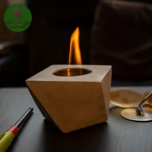 Meilleure vente de décoration de Table bol à feu en béton intérieur foyer à feu Table décorative cheminée <span class=keywords><strong>bio</strong></span>éthanol - Product Image 1