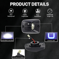 Luces LED para Matrícula sin Errores para Tacoma 1995-2004 T100 92-8, Luces Traseras para Camioneta, 2 Piezas, Azul+Blanco