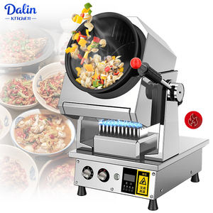 Olla Wok Robótica <span class=keywords><strong>de</strong></span> <span class=keywords><strong>Cocina</strong></span> Automática <span class=keywords><strong>de</strong></span> Acero Inoxidable Comercial, con Cilindro Giratorio, a Gas y Eléctrica, para Saltear, en Oferta - Product Image 1