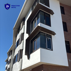 Moderne e Durevoli Tende Parasole e Frangivento in Alluminio Verniciato a Polvere con Installazione a Vite <span class=keywords><strong>per</strong></span> Facciate di Edifici - Product Image 1