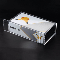Boîte de présentation en acrylique avec couvercle magnétique pour collection Ultra-Premium Pokémon Mega Phantom Charizard X EX, protection UV à 99 %