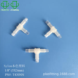 Accesorios de Tubería de Alta Calidad Tipo T, Serie 2, de Plástico PP-Nailon-PC, para Fluidos de Tinta, Uso Médico - Product Image 4