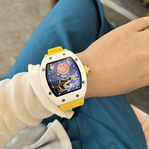 <span class=keywords><strong>Reloj</strong></span> de Cuarzo Luminoso para Hombre, Diseño de Barril de Vino, Estilo <span class=keywords><strong>Miller</strong></span>, Importado, Estilo <span class=keywords><strong>Richard</strong></span>, Moderno, en Oferta - Product Image 4