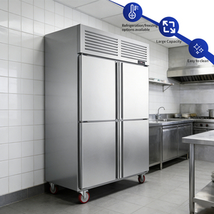 <span class=keywords><strong>Congelatore</strong></span> Verticale Commerciale in Acciaio Inox a 2 Porte, Temperatura -18~-22°C, Lunghezza 1400mm, Larghezza 830mm, Altezza 2050mm - Product Image 1