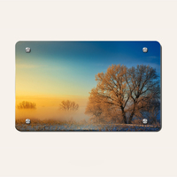 Letrero Acrílico Personalizado con Corte Láser, Placa Acrílica Impresa con UV de 3mm 5mm, Logotipo Comercial, Decoración de Pared