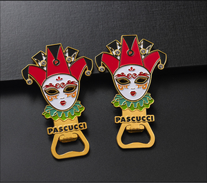 Porte-clés décapsuleur en alliage de zinc émaillé souple personnalisé en gros (avec décapsuleur inclus) - Product Image 5